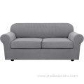 Thick Jacquard Spandex 3 Pieces Sofa Cover